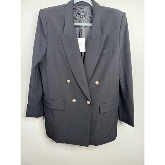 Generation Love Max Crepe Blazer Jacket Black Gold Buttons Size XL NWT $415 - Picture 3 of 4